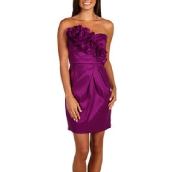 BCBG Dresses & Skirts - NWOT purple maxandcleo BCBG strapless mini dress
